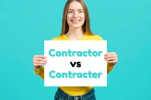 Contractor vs Contracter