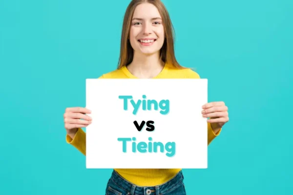 Tying vs Tieing