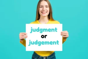 judgment or judgement