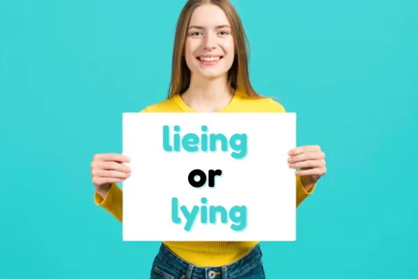 lieing or lying