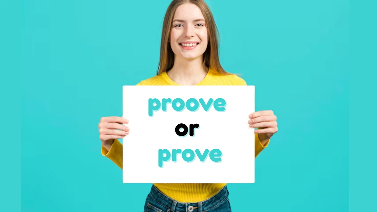 proove or prove