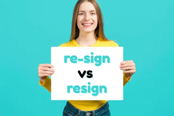 re-sign vs resign